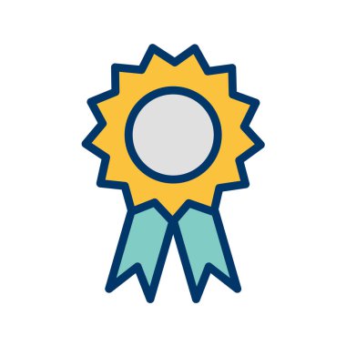 ödül kurdele ikonu vektör illüstrasyon grafik tasarımı