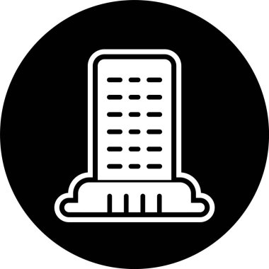 Moda Biçimli Ofis Simgesi İzole Arkaplan