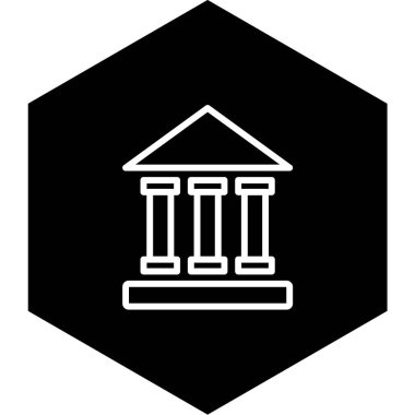 Modern yapı simgesinin vektör illüstrasyonu