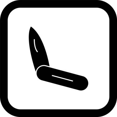  bıçak simgesi modada izole edilmiş arkaplan