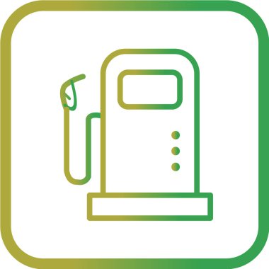 Vektör illüstrasyonu, basit ikon gaz silahı