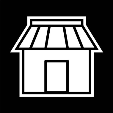 dükkan simgesi vektör illüstrasyonu