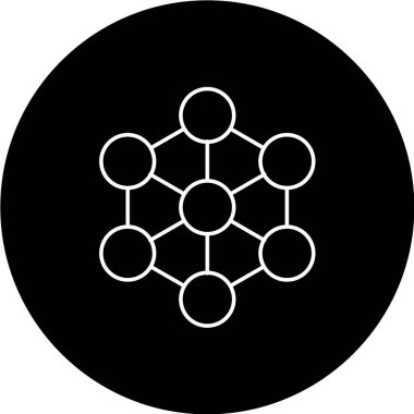 Modern b 'nin vektör illüstrasyonunda moleküler simge eksikliği