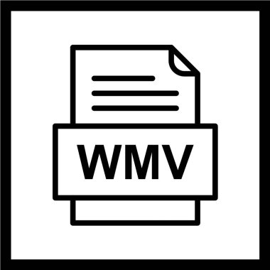 dosya biçimi simgesi, vektör illüstrasyonu