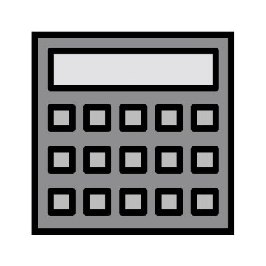 hesap makinesi simgesi vektör illüstrasyonu
