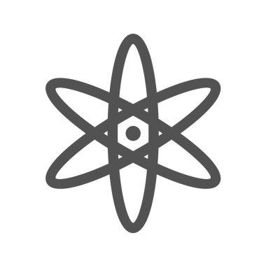 atom simgesi vektör illüstrasyonu