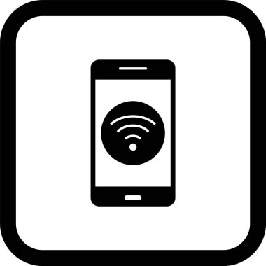 Wifi Mobil Uygulama Simgesi Moda Biçimli İzole Arkaplan