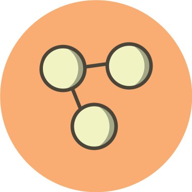 Bilim ve teknoloji çizgi vektör simgesi.