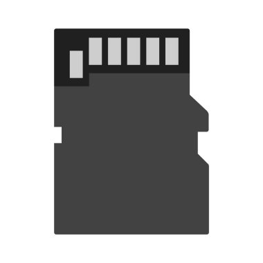 Moda Biçiminde Hafıza Kart Simgesi İzole Arkaplan