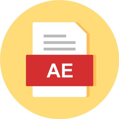 dosya biçimi simgesi, vektör illüstrasyonu