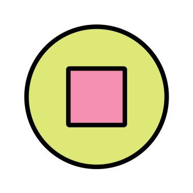 dur düğmesi vektör illüstrasyonunu 