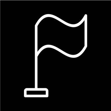 bayrak ikonu vektör illüstrasyonu