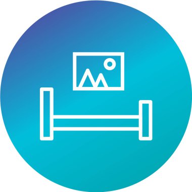 Emlak simgesi vektör illüstrasyonu