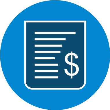 Dolar işareti vektör simgesi