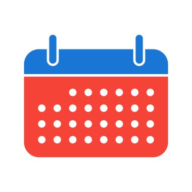 Moda biçimi izole edilmiş arkaplanda takvim simgesi