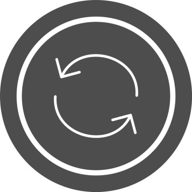 Simgeyi Moda Biçiminde Tecrit Edilmiş Arkaplanda Yeniden Yükle