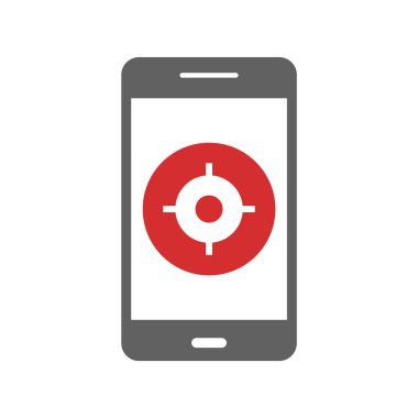 Mobil Uygulama Simgesi Moda Biçiminde İzole Arkaplan