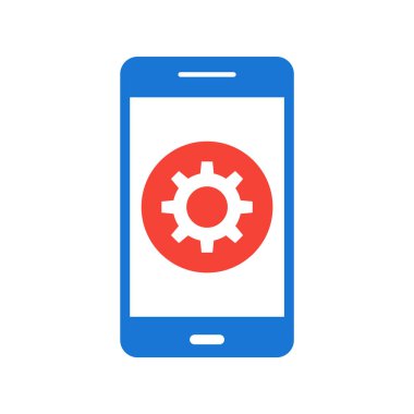 Mobil Uygulama Simgesi Moda Biçimi İzole Arkaplanda Ayarlanıyor