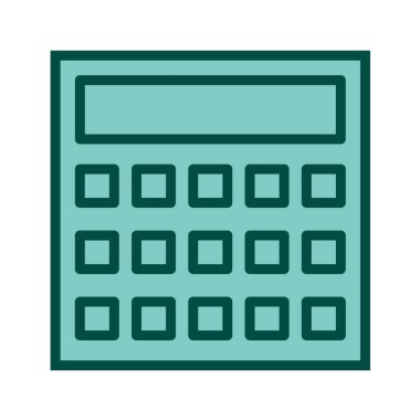 Hesap makinesi simgesi. vektör illüstrasyonu