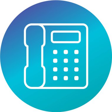 vektör illüstrasyonu, telefonun basit simgesi 