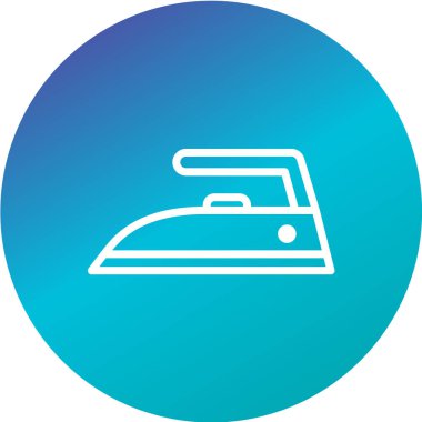 vektör illüstrasyonu, demirin basit simgesi 