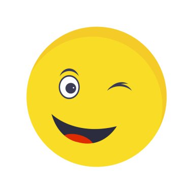 Moda Biçimli Emoji Simgesi İzole Arkaplan 