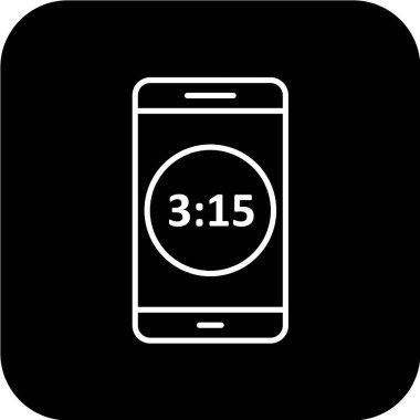 Modern telefon simgesinin vektör illüstrasyonu 