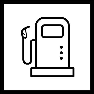 Vektör illüstrasyonu, basit ikon gaz silahı