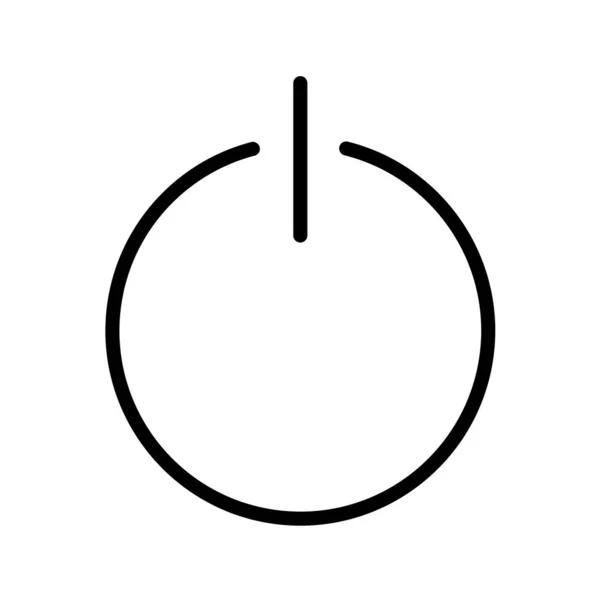 電源ボタンのベクトル図シンプルなアイコン — ストックベクタ