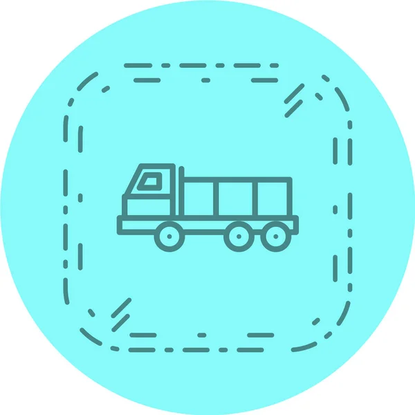 Εικονίδιο Διανύσματος Γραμμής Φορτηγών — Διανυσματικό Αρχείο