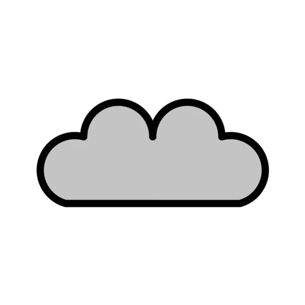 Icono Nube Ilustración Vectorial — Vector de stock