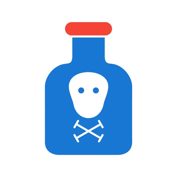 Chemicaliën Pictogram Trendy Stijl Geïsoleerde Achtergrond — Stockvector