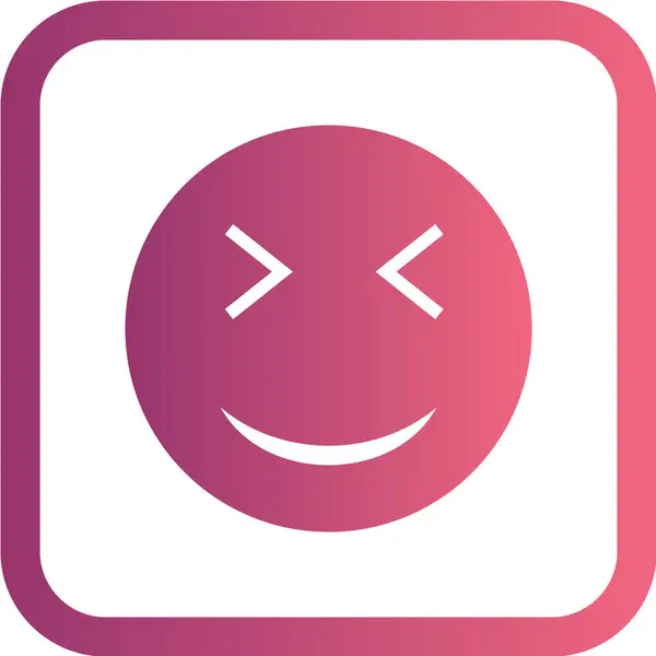 Icono Sonrisa Ilustración Vectorial — Vector de stock