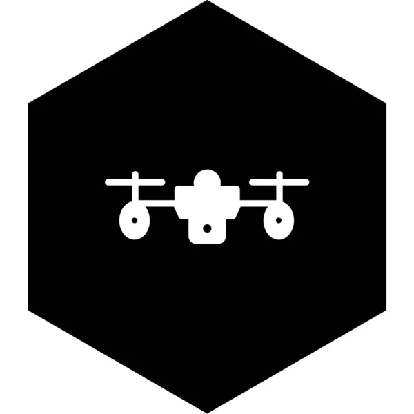 Ícone Vetor Web Drone — Vetor de Stock