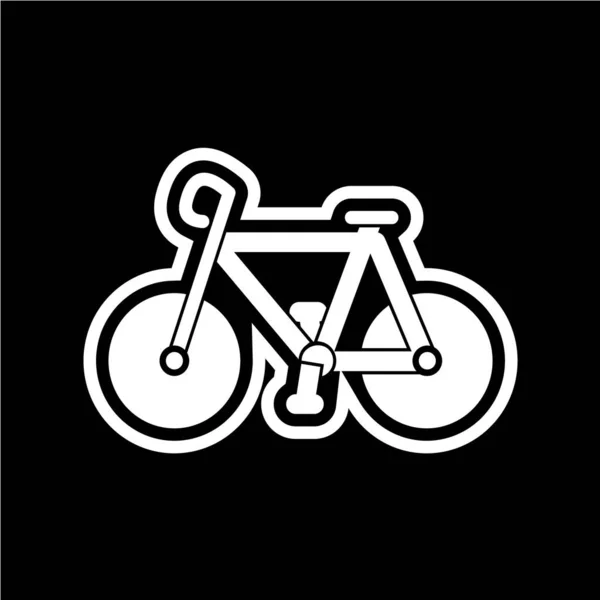 Bicicleta Ícone Vetor Ilustração — Vetor de Stock