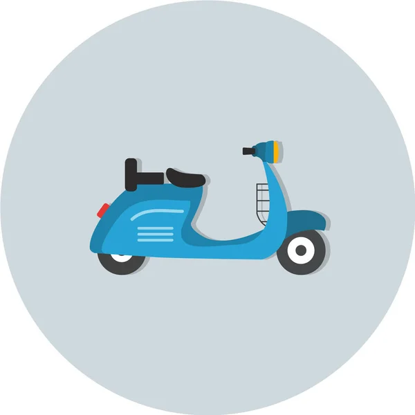 Scooter Icono Vector Plano — Vector de stock