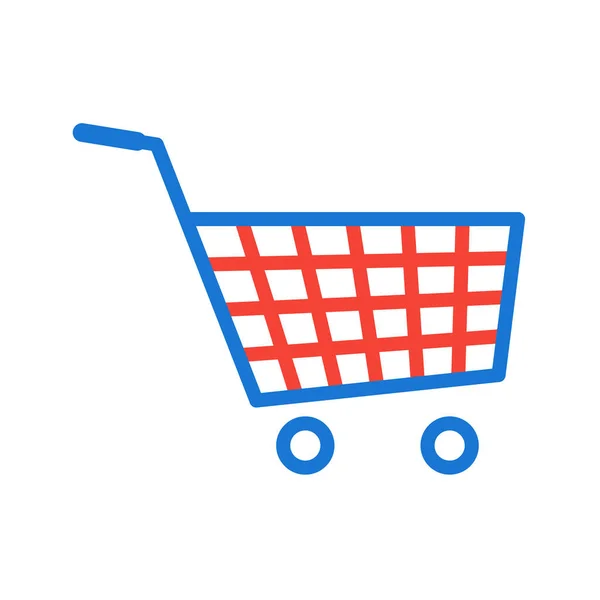 Shopping Cart Icon Trendy Style Isolated Background — Stock Vector