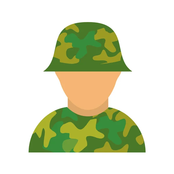 头戴头盔的士兵 矢量图解 — 图库矢量图片