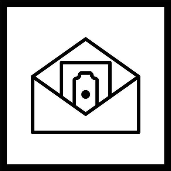 Illustration Vectorielle Lettre Enveloppe — Image vectorielle