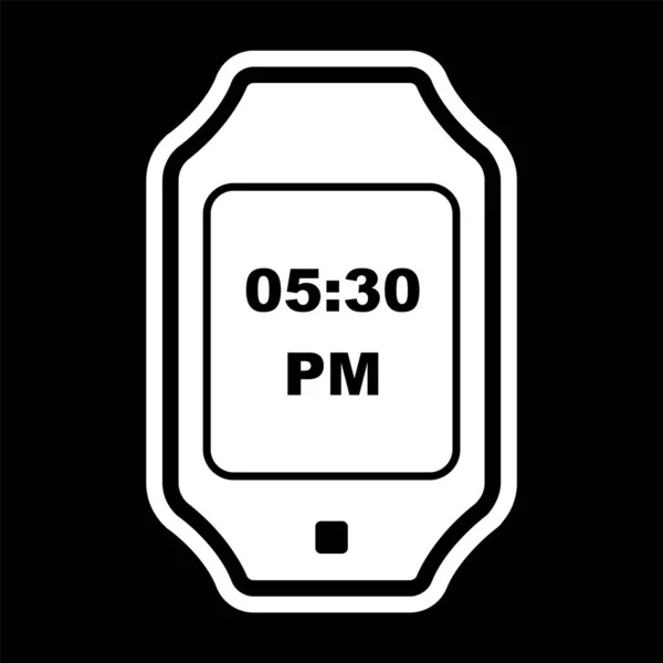 Icono Reloj Inteligente Estilo Moda Aislado Fondo — Vector de stock