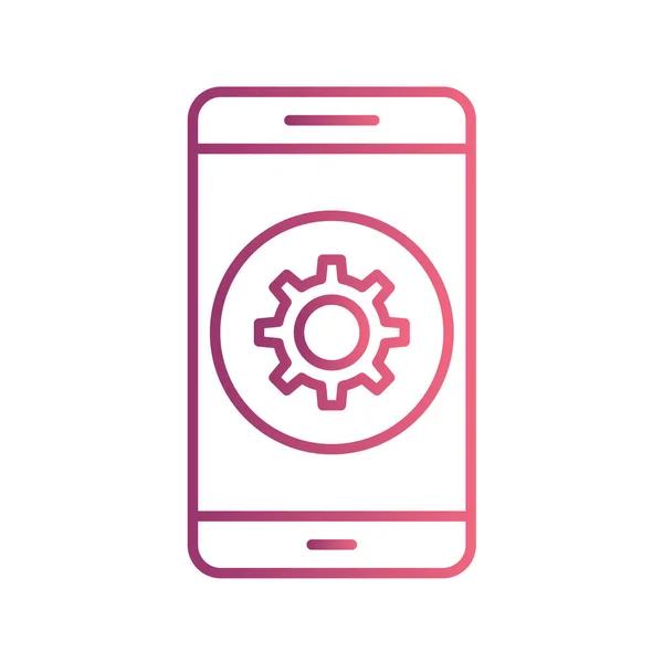 Mobile Apps Concept Vector Illustratie Witte Achtergrond — Stockvector