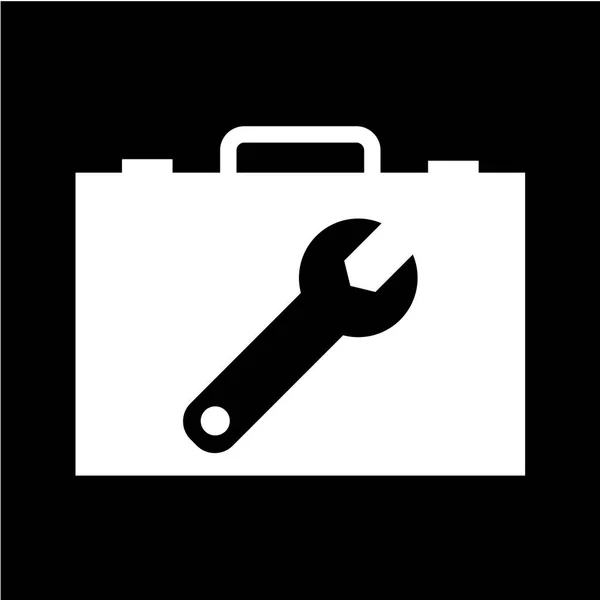 Tools Design Black Background Vector Illustration — Stock Vector