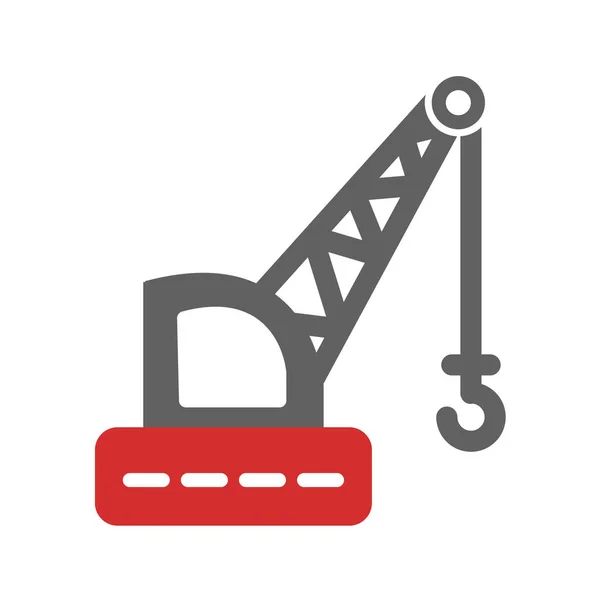 Crane Icon Vector Illustration — Stock Vector