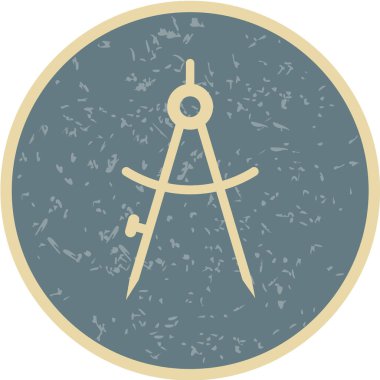 Beyaz arkaplanda izole edilmiş pusula simgesi. vektör illüstrasyonu