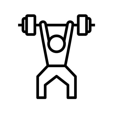 Beyaz arkaplanda spor konsepti vektör illüstrasyonu 