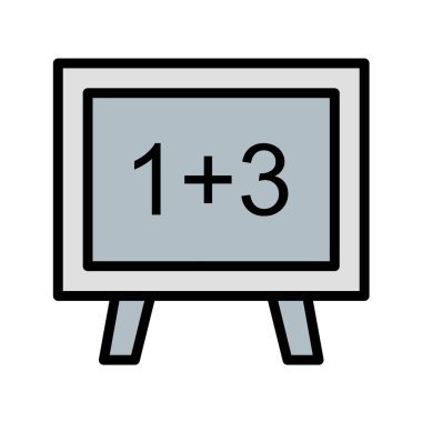 okul satırı vektör simgesi