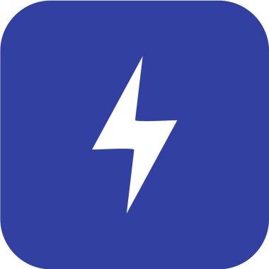 Bir yıldırımın vektör çizimi