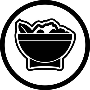 Salata Simgesi Moda Biçimli Ayrı Arkaplan