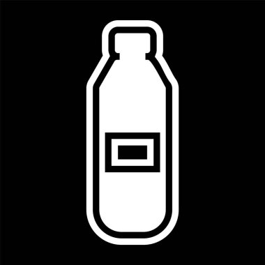  Su Şişe Simgesi Moda Biçimli Ayrı Arkaplan