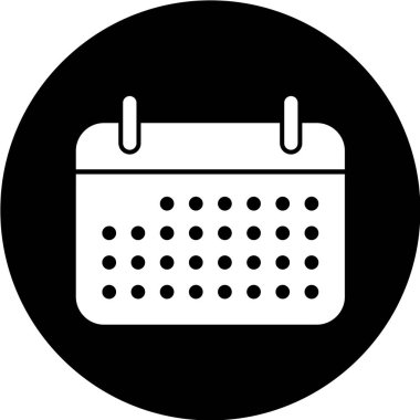 Takvim simgesi, vektör çizimi